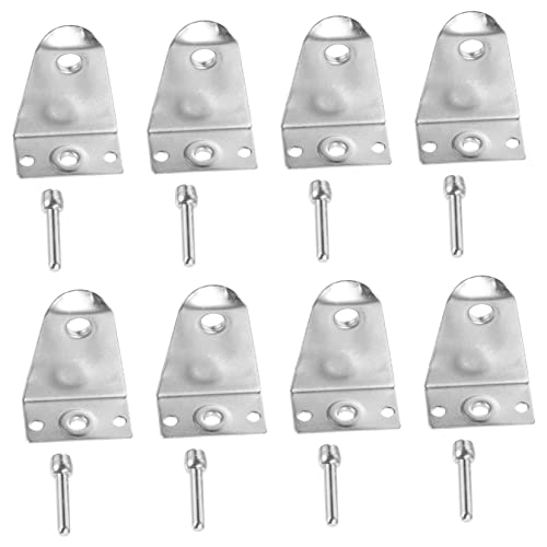 SHOWERORO 8 Sätze Jalousie Halterungen mit Stiften Blind Fixing Brackets für Fensterjalousien Einfache Montage und Unauffälliges Design Rostfrei und Langlebig von SHOWERORO