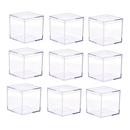 SHOWERORO Quadratische Aufbewahrungsboxen Aus Acryl 9 Stück Schmuckzubehörboxen Für Süßigkeiten Und Snacks SHOWERORO Quadratische Aufbewahrungsboxen Aus Acryl 9 Stück Schmuckzubehörboxen Für Süßigkeiten Und Snacks von SHOWERORO