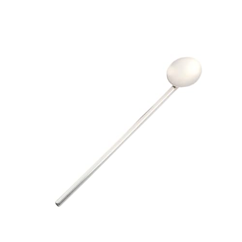 SHOWERORO Löffelstrohhalm Strohhalmlöffel Mit Runder Kopf Trinklöffel Für Kaffee Cocktails Smoothies Silber SHOWERORO Löffelstrohhalm Strohhalmlöffel Mit Runder Kopf Trinklöffel Für Kaffee Cocktails Smoothies Silber von SHOWERORO