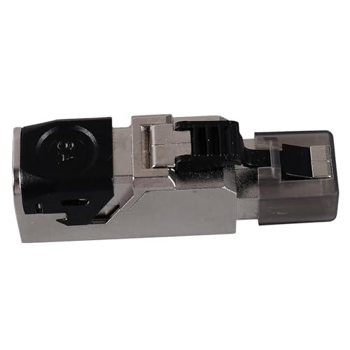 SHOWERORO Ethernet Connector Pass Through Cat Netzwerkstecker Werkzeugloses Design Geschirmt Goldbeschichtet Kompatibel mit Pc Laptop Router und Smart Tv von SHOWERORO