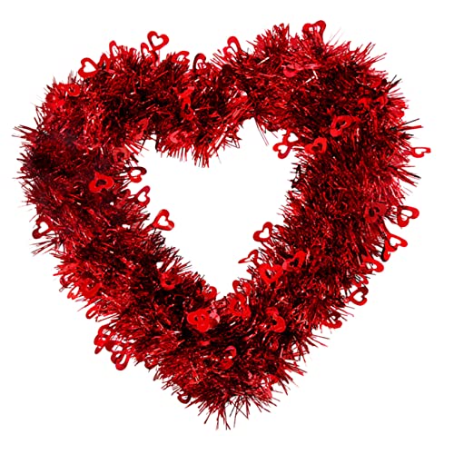 SHOWERORO Herzkranz Valentinstag Herzförmiger Hängekranz Valentinstagsdekor Hochzeitskranz Herzförmige Dekoration Hängeornament Für Fenster Und Tür Unverwüstliches Material SHOWERORO Herzkranz Valentinstag Herzförmiger Hängekranz Valentinstagsdekor Hochzeitskranz Herzförmige Dekoration Hängeornament Für Fenster Und Tür Unverwüstliches Material von SHOWERORO