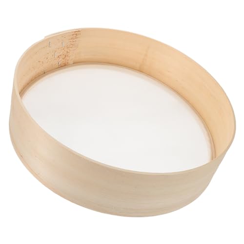 SHOWERORO Holz Mehlsieb 30 cm Für Backen Feinmaschiges Küchensieb Zur Reinigung Für Mehl Und Puderzucker Praktisches Sichter Werkzeug von SHOWERORO