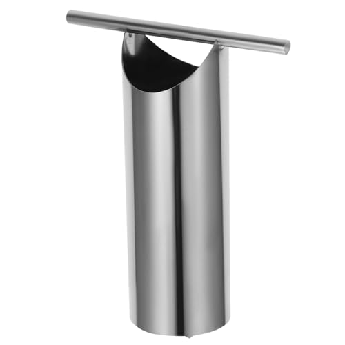 SHOWERORO Lochöffner Mini rostfrei Abs Korb bewachen wok aufschnittmaschine scheibennutfräser - Fruchtschneider slicer Schäler Ölfritteuse Metallöffner für Wassermelone Obstentkerner Silver von SHOWERORO