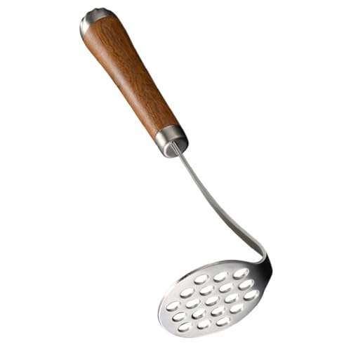 SHOWERORO Manueller Kartoffelstampfer Holzgriff Exquisites Küchengerät für Kartoffelpüree Robust und Leicht zu Reinigen für Zubereitung von Beilagen SHOWERORO Manueller Kartoffelstampfer Holzgriff Exquisites Küchengerät für Kartoffelpüree Robust und Leicht zu Reinigen für Zubereitung von Beilagen von SHOWERORO