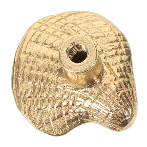 SHOWERORO Messing Muschelgriff Schubladenknopf Dekorativer Kleiner Türknopf Kompakt Leicht Zu Montieren Für Schränke Kommoden Küchenschränke von SHOWERORO