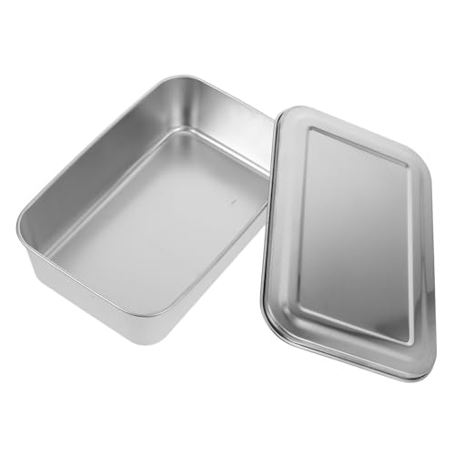 SHOWERORO Rechteckige Kuchenform mit Deckel Vielseitige Backware für Tiramisu Aufbewahrung und Transport Elegant und Einfach zu Reinigen von SHOWERORO
