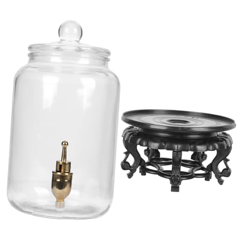 SHOWERORO Sealed Glasbehälter für Weinherstellung mit Robustem Abs hahn und Stabilem Blumenständer Transparenter Glas wine Jar für Haushalt und Getränkezubereitung SHOWERORO Sealed Glasbehälter für Weinherstellung mit Robustem Abs hahn und Stabilem Blumenständer Transparenter Glas wine Jar für Haushalt und Getränkezubereitung von SHOWERORO