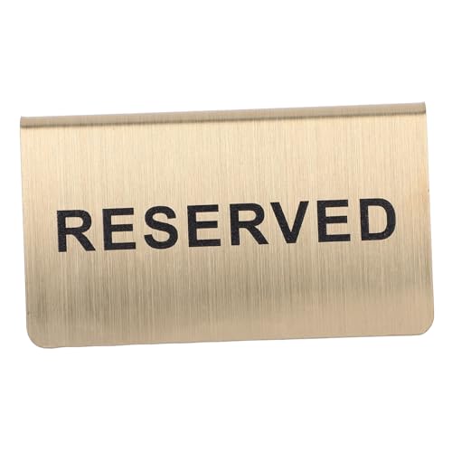 SHOWERORO Tischschild „reserviert“ Metallschild Für Restaurants Hochzeitszeremonien Tischkarten Für Hochzeiten Reserviert-schilder Für Tische von SHOWERORO