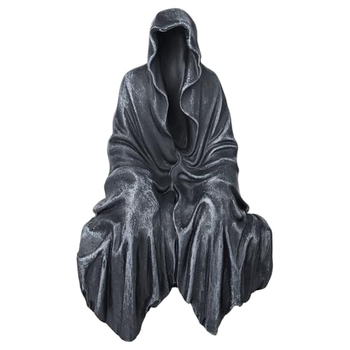 SHOWFEICAT Tischdekoration aus Kunstharz, Gothic-Dekor, sitzende Statue, Gothic-Dekor, passt auf EIN stabiles Regal und hat einen coolen mystischen Look 13 cm von SHOWFEICAT