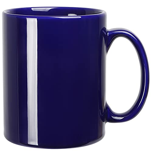 650ml Große tasse, SHOWFULL glatte Keramik- Kaffeetassen, große Kapazität und Griff, für Büro, Zuhause, Blau von SHOWFULL