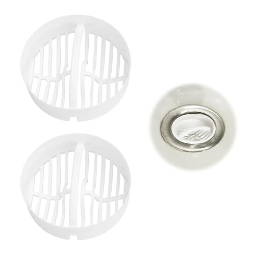 Abflusssieb Dusche Sieb,Ablaufgarnitur Duschablauf Haarsieb Dusche Haarfänger Dusche,Hair Haarfilter Sieb Dusche Abfluss Haare,Catcher Siebeinsatz Tauchrohr Sink Strainer (2 Tragekorb) von SHPUJUN
