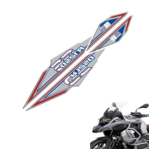 Tankaufkleber Motorrad Körper Shell Aufkleber Für BMW R1250GS R 1250 GS HP ADV GSA R1250GSA 2018 2019 2020 2021 2022 2023 3D Aufkleber Abenteuer Front Verkleidung(Grey) von SHQXD