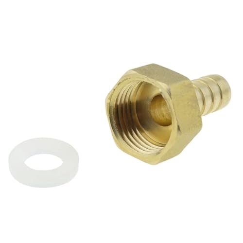 Messing-Schlauchfitting 4mm 6mm 8mm 10mm 12mm 19mm Barb Tail 1/8 1/4 1/2 3/8 Gewinde Air Water Pipe Connector Joint Coupler Adapter-PCF,6mm Barb,1/2" von SHRIMAD