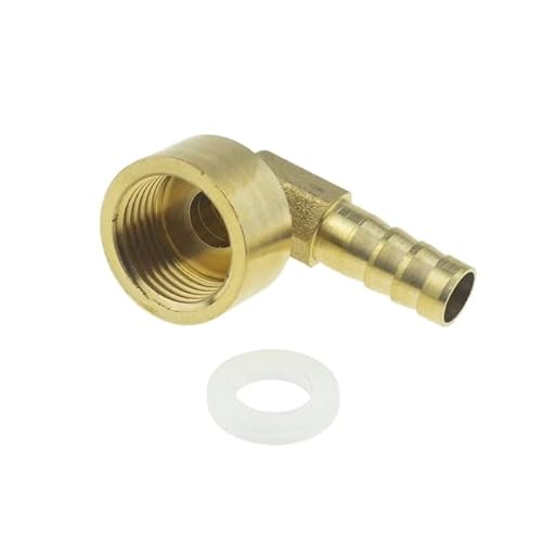 Messing-Schlauchfitting 4mm 6mm 8mm 10mm 12mm 19mm Barb Tail 1/8 1/4 1/2 3/8 Gewinde Air Water Pipe Connector Joint Coupler Adapter-PLF,6mm Barb,1/4" von SHRIMAD