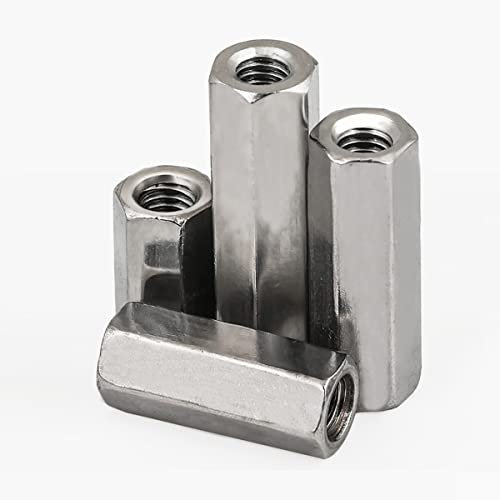 Stück M12 M14 M16 M18 M20 Rechts- und Linksgewinde Sechskantstangenkupplungsmuttern 304 Edelstahl Lange Sechskantmutter Verbindungsgewindemutter-M16x140 (S24),1 Stück von SHRIMAD