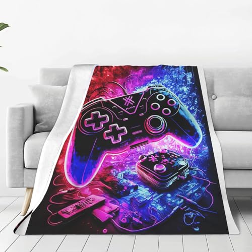 SHROUDEX Jungen Gamepad Decke Videospiel Wohndecke Gamer Controller Kuscheldecke 150x200cm Videospiel Gamepad Decke Gaming Flanelldecke (4,150 x 200 cm) von SHROUDEX