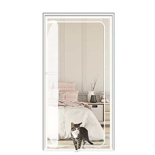 SHRRL katzengitter balkontür, passend für Türgröße 140cm x 240 cm, verdickte, katzenfeste Netzgittertür für Wohnzimmer, Schlafzimmer, Küche, Terrasse von SHRRL