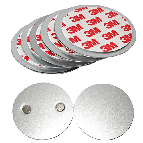 5er Set Rauchmelder Magnethalter - Selbstklebend für kleine und Mini Rauchmelder - 3M Klebepads mit Magnethalterung zur einfachen Befestigung/OHNE Bohren UND Schrauben/Plug & Play Montage von SHS-Yard