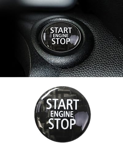 Karbonfaser Motor Start Stop Taster Abdeckung Karbonfaser Kompatibel mit Mini R55 R56 R57 R58 R59 R60 R61 2007-2016 （Schwarz） von SHSBSCAR