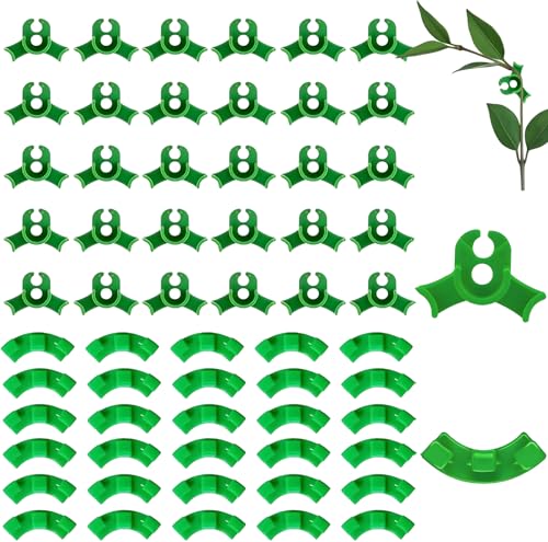 SHSHbuy Pflanzenbieger,60 Stück Plant Training Biege Clips,Low Stress Training Clips,90 Grad Pflanzen Bieger Clips,Pflanzenclips Zum Biegen von Pflanzenstämmen und Ändern der Wuchsrichtung von SHSHbuy