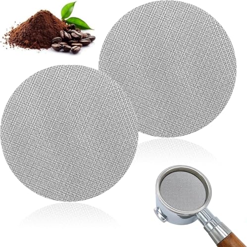 SHSHbuy Espresso Filter, 2 Stück, 58mm, Silber, 5E+1 gramm, Edelstahl, Kaffeekocher, Wiederverwendbar, Kaffeefilter SHSHbuy Espresso Filter, 2 Stück, 58mm, Silber, 5E+1 gramm, Edelstahl, Kaffeekocher, Wiederverwendbar, Kaffeefilter von SHSHbuy