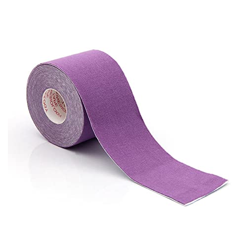 SHTGOI 1 Rollen Kinesiologie Tape 5 m x 5 cm Wasserfeste Kinesiotape Elastische Sportband Selbstklebende Physio-Tape Fitness Bandage Muskeln Tape Sporttape Muskelaufkleber für Sport Lila SHTGOI 1 Rollen Kinesiologie Tape 5 m x 5 cm Wasserfeste Kinesiotape Elastische Sportband Selbstklebende Physio-Tape Fitness Bandage Muskeln Tape Sporttape Muskelaufkleber für Sport Lila von SHTGOI