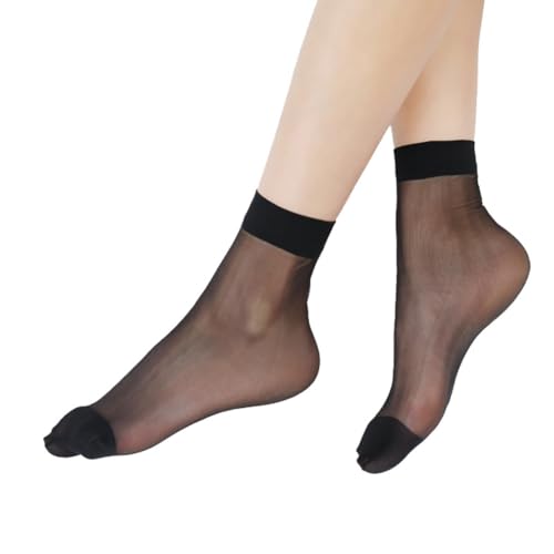 SHTGOI 20Paar Feinstrümpfe Seidenglatt Hygiene Socken Feinstrumpfsöckchen Fein Druckfreiem Komfortbund Nylon Socken Damen Verstärkter Zehenbereich Transparente Söckchen SHTGOI 20Paar Feinstrümpfe Seidenglatt Hygiene Socken Feinstrumpfsöckchen Fein Druckfreiem Komfortbund Nylon Socken Damen Verstärkter Zehenbereich Transparente Söckchen von SHTGOI