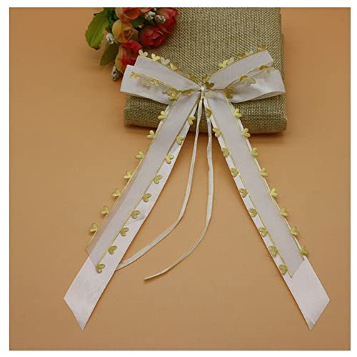 SHTGOI 30 Stück Autoschleifen Hochzeit Antennenschleifen Organza Schleifen Auto Satinband mit Herzen Autoschmuck für Auto Hochzeit Deko Tischdeko Zimmerdeko Geschenverpackung Weiß + Gold SHTGOI 30 Stück Autoschleifen Hochzeit Antennenschleifen Organza Schleifen Auto Satinband mit Herzen Autoschmuck für Auto Hochzeit Deko Tischdeko Zimmerdeko Geschenverpackung Weiß + Gold von SHTGOI