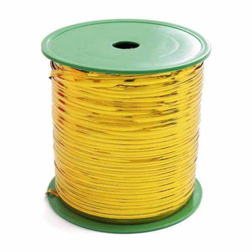 SHTGOI 400Yards/rolle Metallische Bindebänder Folien Twistband Verpackung Draht Twist Ties Bindestreifen zum Binden für Brot,Süßigkeiten,Tüten,Geschenktüten Bindedraht Verschlussclips Gold von SHTGOI
