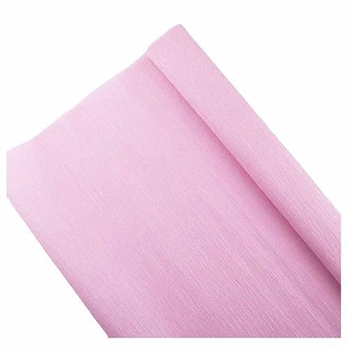 SHTGOI 5 Rollen Krepppapier 25x250 cm Crepe Papier Krepppapier Rollen zum Basteln Bunt Seidenpapier Bastelpapier Geschenkpapier für Geburtstag Hochzeit Verpackung Papierhandwork Blume Hellrosa von SHTGOI