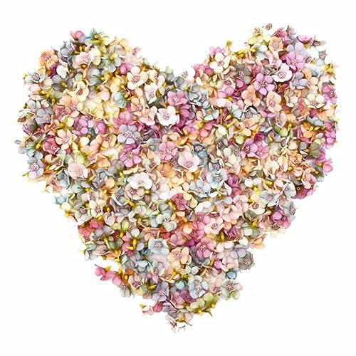 SHTGOI 50 Stück Künstliche Blumen Gänseblümchen Blütenköpfe 2mm Mini Seidenblumen Bunt Kunstblumen Köpfe Blumenköpfe zum Basteln für Hausgarten Hochzeit Feste Party DIY Scrapbooking Mischfarben von SHTGOI