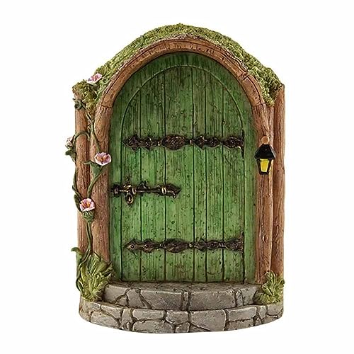 SHTGOI Feentür Holz Garten Elfentür Baum Mini-Feengartentür Wichteltür Gartendeko Fairy Door Miniatur Fairy Dekorationen für Bäume Hof Kunst Garten Skulptur Home Märchentür Miniatur Hofkunst 10# von SHTGOI