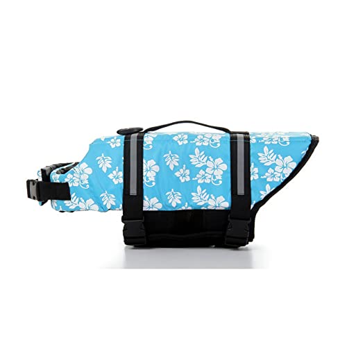 SHTGOI Hundeschwimmweste Reflektierende Rettungsweste für Hunde mit Rettungsgriff Haustiere Schwimmweste Welpen Sicherheit Schwimmanzüge Hundewesten für Schwimmen Bootfahren Wasser Blaue Blumen SHTGOI Hundeschwimmweste Reflektierende Rettungsweste für Hunde mit Rettungsgriff Haustiere Schwimmweste Welpen Sicherheit Schwimmanzüge Hundewesten für Schwimmen Bootfahren Wasser Blaue Blumen von SHTGOI