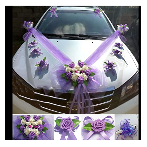 SHTGOI Organza Schleife Autoschmuck Set Brautwagen Girlande Dekoration Tüll Schleife Hochzeitsauto Hochzeitsdekoration Hochzeit Autoschleife Blumenschmuck für Party Türgriff Ornament Lila SHTGOI Organza Schleife Autoschmuck Set Brautwagen Girlande Dekoration Tüll Schleife Hochzeitsauto Hochzeitsdekoration Hochzeit Autoschleife Blumenschmuck für Party Türgriff Ornament Lila von SHTGOI