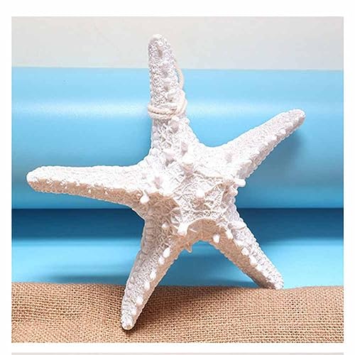 SHTGOI Seesterne Harz Finger Seestern Bunt Gemischte Seestern Aquarium Pool Starfish Decor Mittelmeer Maritime Dekoration für Hochzeit Home Decor Strand Thema Craft Project 5cm Weiß 5pcs von SHTGOI