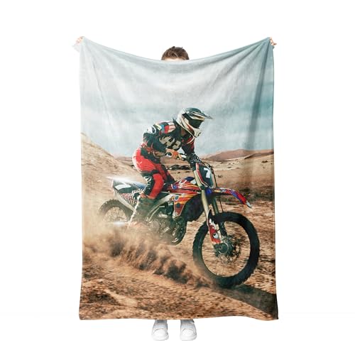 Motorrad Kuscheldecke Flanell Decke Fleecedecke Flauschig Weich und Warme,3D Motorrad Bedruckte Decke Sofadecke Couchdecke Für Teens Erwachsene.(M4, 130x150 cm) von SHUAIG