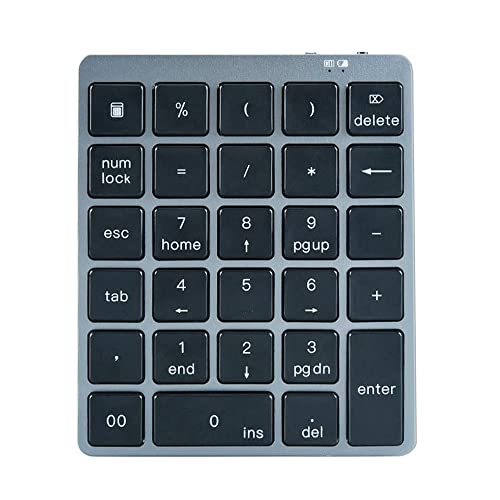 FAJIA 28 Tasten, kabellose numerische Tastatur, Finanzbuchhaltung, Bürotastatur, BT+USB-Dual-Mode-Verbindung, eingebaute Lithium-Batterie von SHUAIGUO