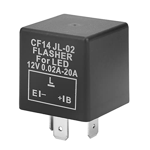 LED-Flasher-Relais, Wasserdichte 3-polige Blinkerrelais Fix Hyperblitz mit 0,1-150 W Strom, Einfach zu Installieren, Stabile Leistung für Blinkerlichtprobleme von SHUAIGUO