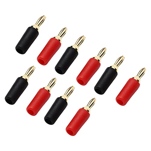 SHUAIGUO 10 Pack 2,5 Mm Goldplattierte Messinglötchen Männliche Bananensteckeranschlüsse, Rote und Schwarze Lautsprecher -Panel -Steckdosen, Hohe Kompatibilität für 2,5 Mm Innenfrühling Steckdosen SHUAIGUO 10 Pack 2,5 Mm Goldplattierte Messinglötchen Männliche Bananensteckeranschlüsse, Rote und Schwarze Lautsprecher -Panel -Steckdosen, Hohe Kompatibilität für 2,5 Mm Innenfrühling Steckdosen von SHUAIGUO