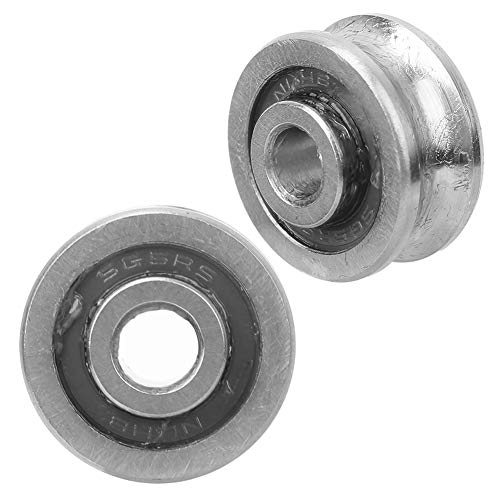 SHUAIGUO 10 Pack U Groove -Lager SG15-5x17x8mm, Edelstahl mit Hoher Haltbarkeit, Glatte Spurführer für Computerstickmaschine (Einzelne Reihe von Bällen) von SHUAIGUO