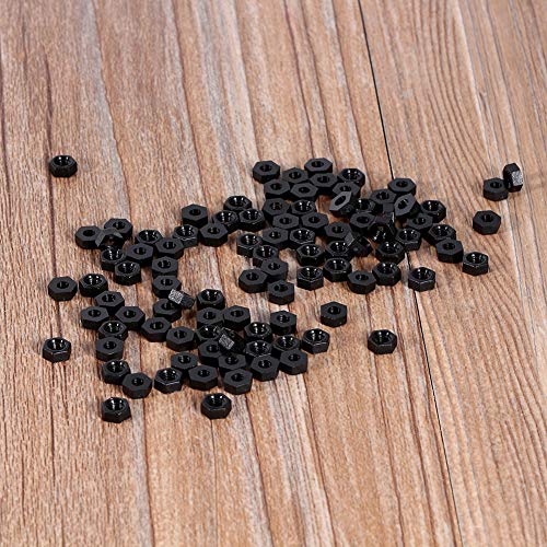 SHUAIGUO 100pcs M2 M3 M4 Kunststoff Nylon Sechskantschrauben Muttern Spacer - Schwarze Hardware -Werkzeuge Teile, Industrielle Versorgung, Präzise M3 Gewinde SHUAIGUO 100pcs M2 M3 M4 Kunststoff Nylon Sechskantschrauben Muttern Spacer - Schwarze Hardware -Werkzeuge Teile, Industrielle Versorgung, Präzise M3 Gewinde von SHUAIGUO