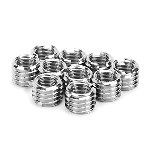 SHUAIGUO 10pcs Fadeneinsätze Männliche Frau Reduktionsmutter - Reparaturwerkzeughardware aus Edelstahl, Stabile Struktur, Breite Anwendung SHUAIGUO 10pcs Fadeneinsätze Männliche Frau Reduktionsmutter - Reparaturwerkzeughardware aus Edelstahl, Stabile Struktur, Breite Anwendung von SHUAIGUO