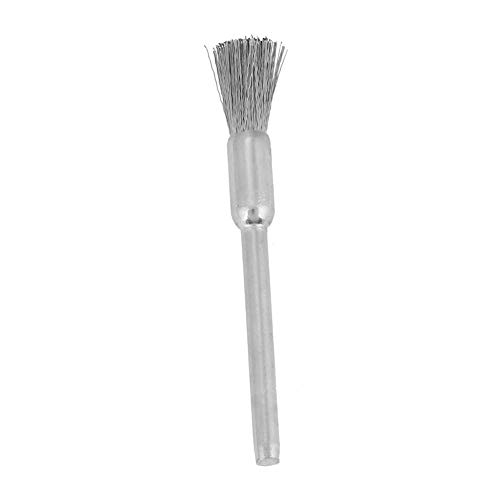 SHUAIGUO 15pcs Mini Stahldrahtpinselpolierschleppwerkzeug, 3 Mm Chuck, Vielseitig für Metall, Holz, Steinreinigung und Abgriffen ((3*5mm Stifttyp) von SHUAIGUO