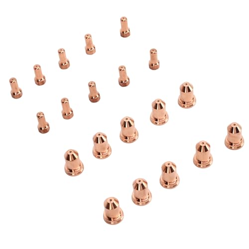 SHUAIGUO 20pcs -Elektrodenspitze Düse, Messing Verbrauchsmaterialien für PT80 IPT80 PTM80 Plasmaschneider, Einfache Installation, Premium -Qualität und Universelle Kompatibilität. SHUAIGUO 20pcs -Elektrodenspitze Düse, Messing Verbrauchsmaterialien für PT80 IPT80 PTM80 Plasmaschneider, Einfache Installation, Premium -Qualität und Universelle Kompatibilität. von SHUAIGUO