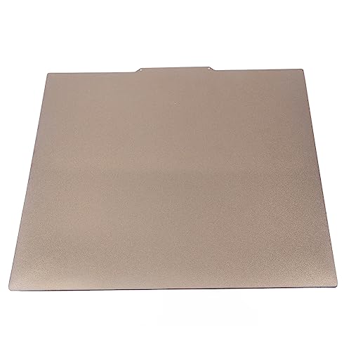 SHUAIGUO 470 X 470 Mm Flexibler Federstahl Doppelseitig Strukturierte PEI -Blattmagnet -Bautplatte Einfaches Leveling, Ideal für PLA, Peek, PETG, TPU 3D Drucker von SHUAIGUO