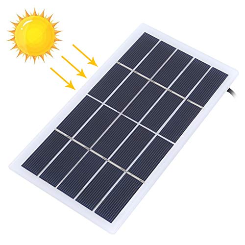 SHUAIGUO 4W 5V Polysilicon Solarpanel, Tragbares Leichtmodul mit DC -Schnittstelle, Effizientes Laden für 3,7 -V Akku, Gartenlampe Im Freien von SHUAIGUO