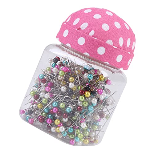SHUAIGUO 500pcs Pink Stoff Bedeckt Nähen Handwerkskügelchen Nadeln, Quiltstifte in Pin -Kissenflasche, Vielseitig Zum Handwerk, Nähen und Ornamentendekoration SHUAIGUO 500pcs Pink Stoff Bedeckt Nähen Handwerkskügelchen Nadeln, Quiltstifte in Pin -Kissenflasche, Vielseitig Zum Handwerk, Nähen und Ornamentendekoration von SHUAIGUO