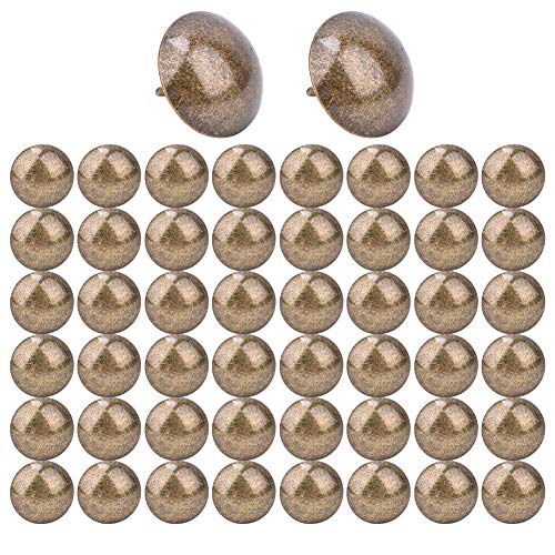 SHUAIGUO 50pcs Eingedickte Polsternägelkolben, Runde Kopfdekorative Thumbtacks, Grüne Bronze -Eisenhardware für Möbel, Sofas, Handwerk und Wohnkultur (16 * 20 mm (verdickt)) von SHUAIGUO