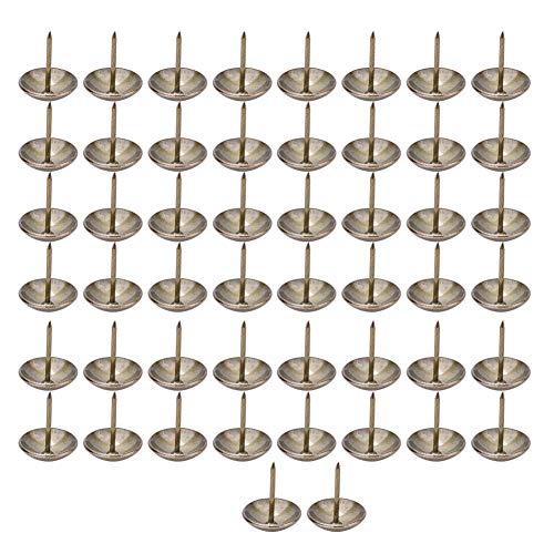 SHUAIGUO 50pcs Eingedickte Polsternägelkolben, Runde Kopfdekorative Thumbtacks, Grüne Bronze -Eisenhardware für Möbel, Sofas, Handwerk und Wohnkultur (21 * 25 mm (verdickt)) von SHUAIGUO