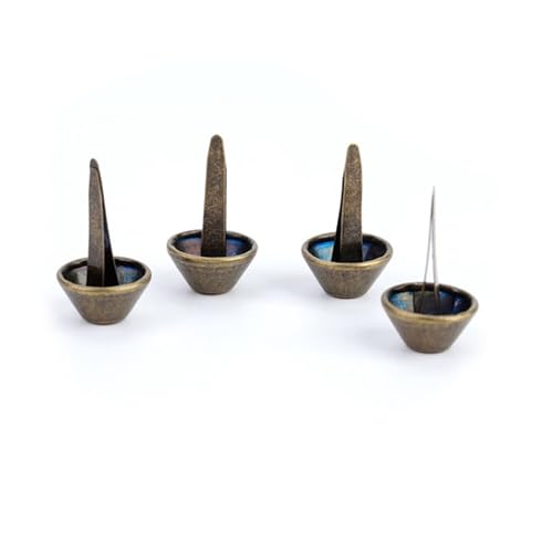 SHUAIGUO 50pcs Geldbeutel Handtasche Füße Füße Nailhead Bolde Spike - Dekorative Handwerksvorräte für Taschen & Kleidung - Hochglänzende Finish, Vielseitige Farben & Größen (Bronze #02) von SHUAIGUO